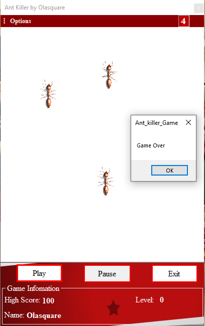 Ant Killer Game