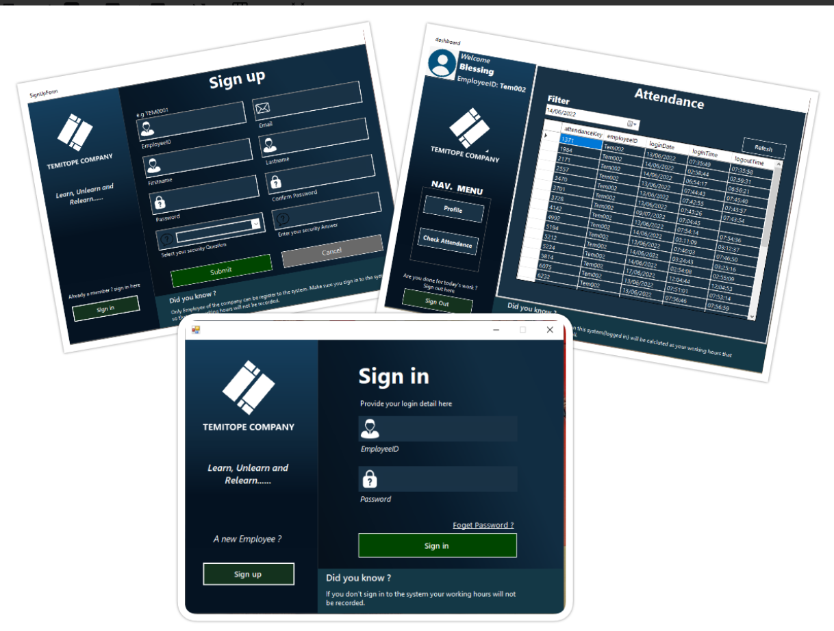 Employee Clocking System