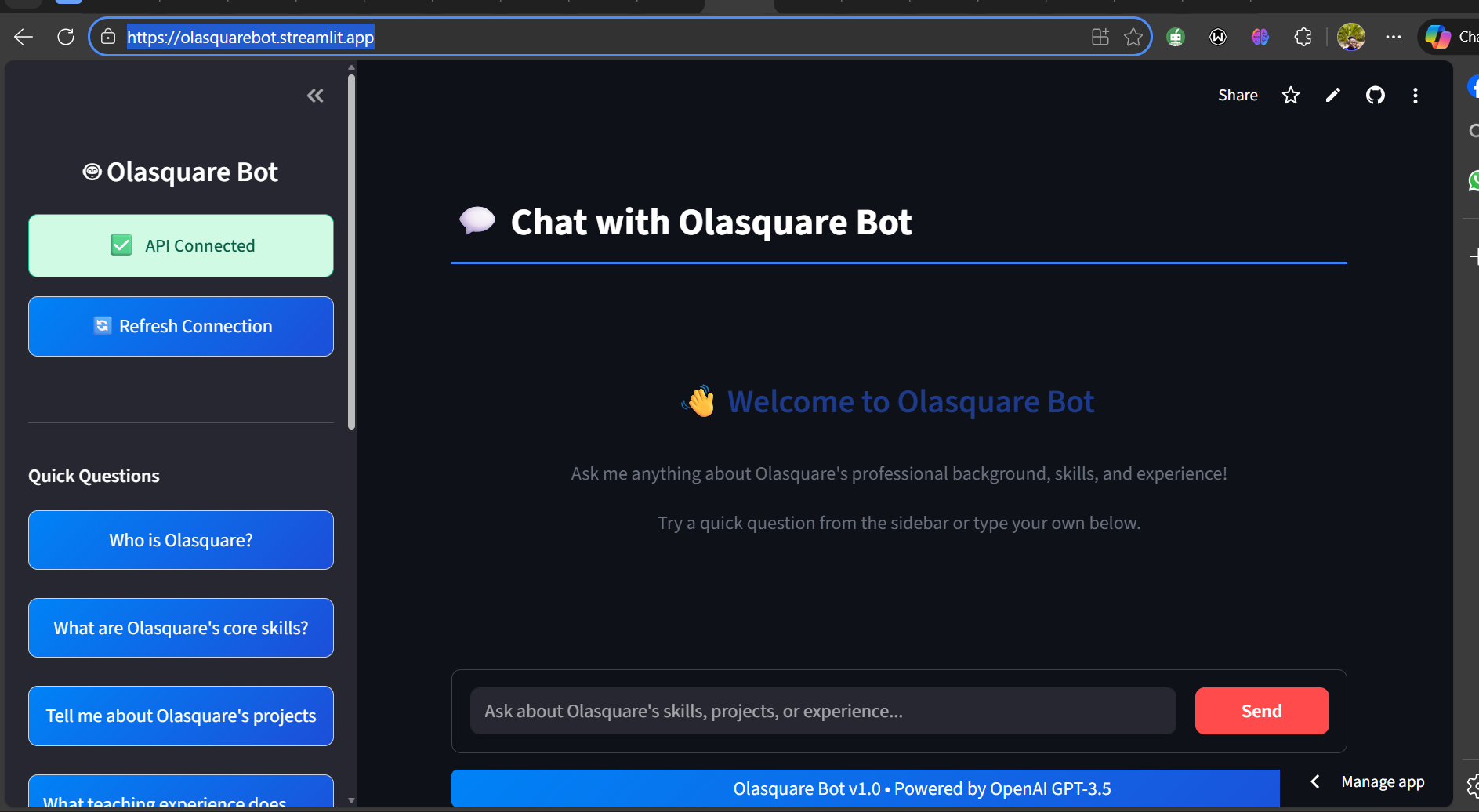 OlasquareBot RAG App